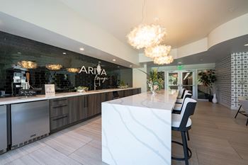 Coffee bar stations with cold brew on tap