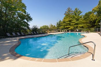 Resort-style hilltop pool