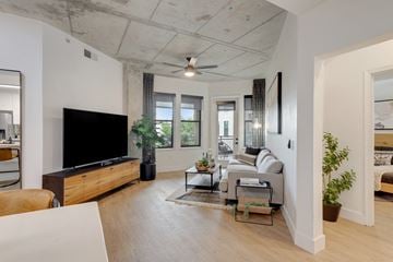 Nashville apartment for rent - a living room with a couch and a tv