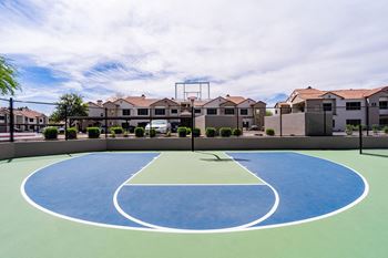 Half basketball court