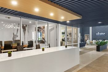 Business center with rentable cowork spaces and private conference room