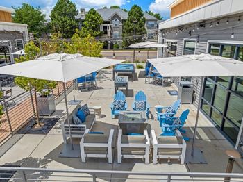 Cabanas, outdoor kitchen, and fire features
