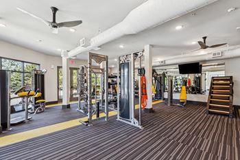 1,600 Sq. Ft. High-tech fitness center including smart fitness mirror