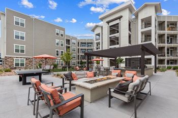Outdoor kitchen and fire pit