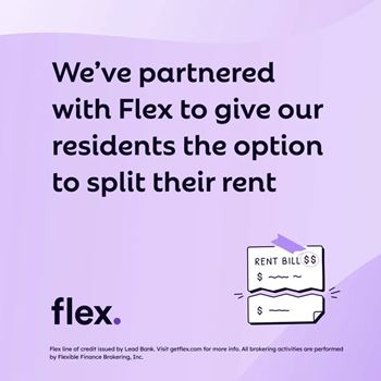 Flexible rent payment options through flex