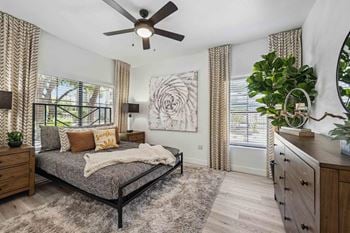 Ceiling fans in each bedroom