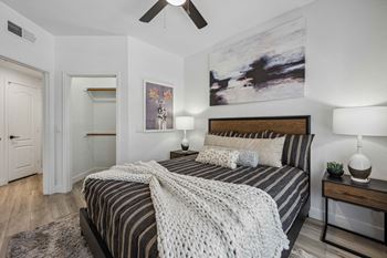 Oversized closets with built-in shelving