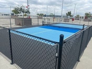 Brand new rooftop pickleball court