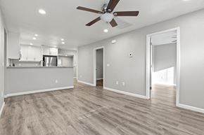 Chico apartment for rent - Open floor plan with kitchen and dining area at OSM Properties Homes & Apartments, Chico, CA