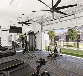 24/7 Fitness center with yoga lawn