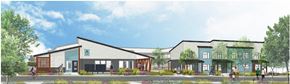 Ellensburg apartment for rent - a rendering of a group of houses on a street