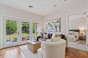 Palmer Township apartment for rent - Living Room and Bedroom at Palmer View, Palmer Township, Pennsylvania