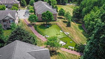Aerial view of property