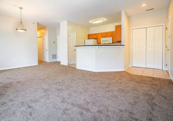 Living room kitchen view
