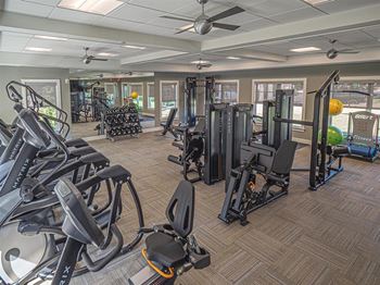 Modern fitness center
