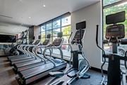 Arlington apartment for rent - A gym with treadmills and elliptical machines.