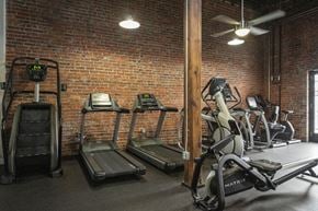 Richmond apartment for rent - a gym with treadmills and ellipticals
