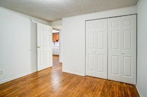 Tampa apartment for rent - an empty living room with white walls and wood floors