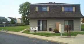 Columbus triplex for rent - a small house on the side of the street