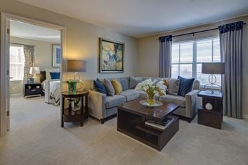 Hooksett apartment for rent - a living room with a couch and a coffee table
