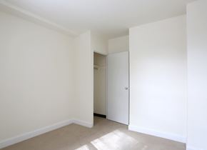 Philadelphia apartment for rent - A white room with a doorway leading to another room.