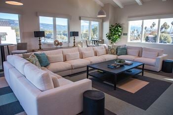Two story clubhouse with lounge, game room, & tv lounge