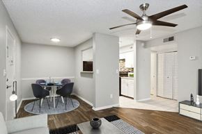 Tampa apartment for rent - dining area with fan