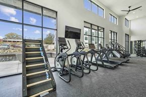Charlotte apartment for rent - the gym is equipped with cardio equipment and treadmills