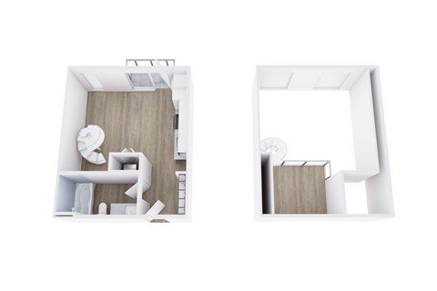 Floor plan for studio, 1 bath, 476 sqft