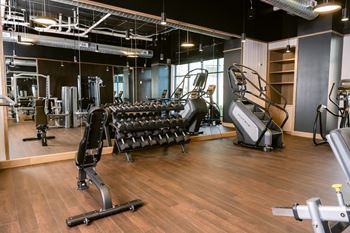 Gym with weights
