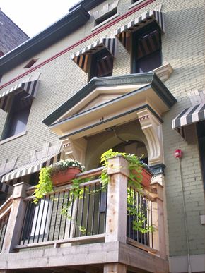 Grand Rapids apartment for rent - Entrance  to historic apartment building