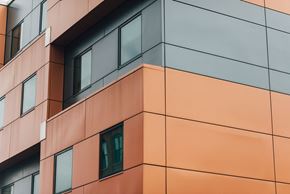 Grand Rapids apartment for rent - modern cubed building angle
