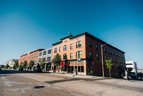 Grand Rapids apartment for rent - downtown brick building street