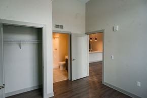 Grand Rapids apartment for rent - bedroom with white walls and greige trim
