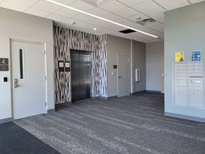 Grand Rapids apartment for rent - elevator entrance to apartment building