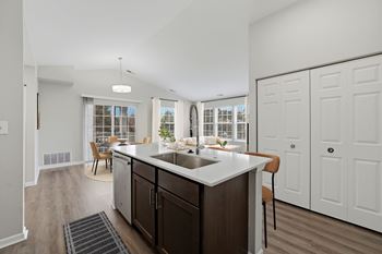 White quartz countertops