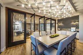 Hingham apartment for rent - a conference room with a long table and white chairs
