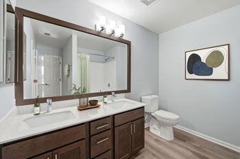 New bathroom vanity with moen fixtures