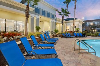 Sundeck with cabanas