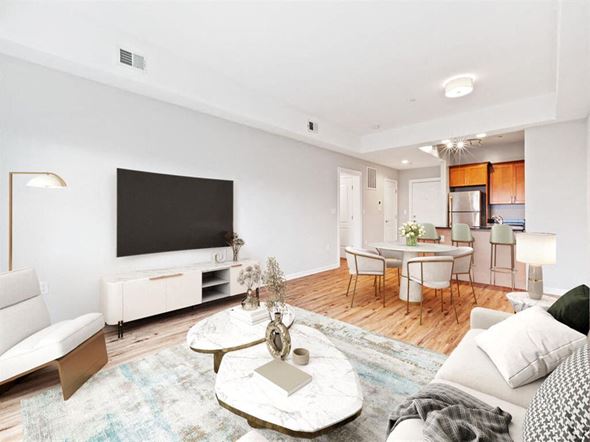 Valley Stream apartment for rent - a living room with a couch and a tv in front of it