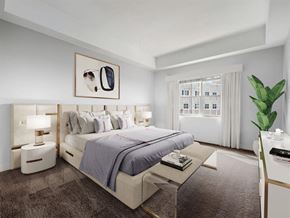 Valley Stream apartment for rent - a bedroom with a large bed and a large window