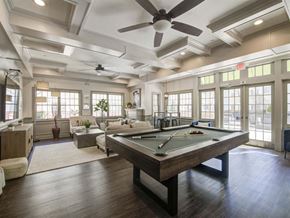 Valley Stream apartment for rent - a large room with a pool table and couches