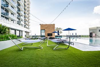 Rooftop pool deck