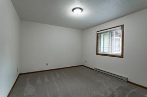 Wausau apartment for rent - the living room is empty and has a window and carpet