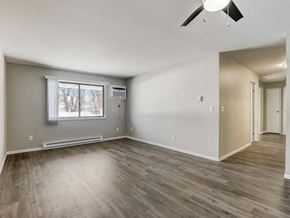 Appleton apartment for rent - an empty living room with wood floors and a window