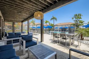 San Bernardino apartment for rent - sitting area in pool at Sixteen60 Apartment Homes, California