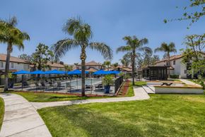 San Bernardino apartment for rent - pool view exterior at Sixteen60 Apartment Homes, California