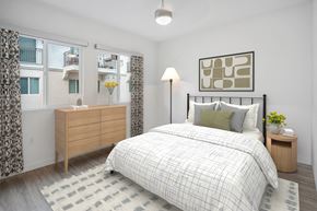 La Mesa apartment for rent - a bedroom with a bed and a dresser