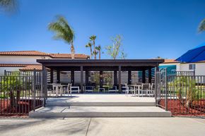 San Bernardino apartment for rent - Sitting area in pool area at Sixteen60 Apartment Homes, San Bernardino, California