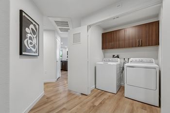 Convenient in-home full-size washer & dryer